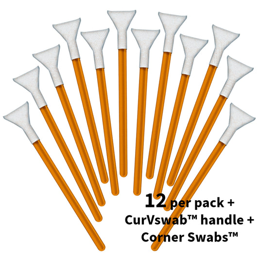 Sensor cleaning swabs Vswabs® DHAP Orange 12 per pack 1.6 x / 16 mm Swab Size (APS-C format)