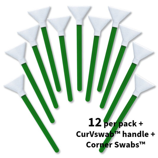 Sensor cleaning swabs Vswabs® MXD-100 Green 12 per pack 1.0 x / 24 mm Swab Size (Full Frame digital cameras)