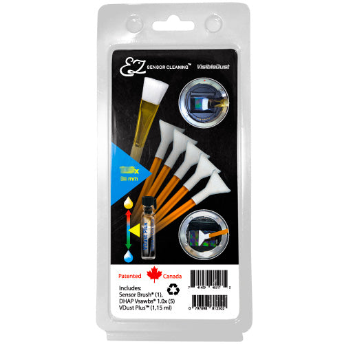 EZ Sensor Cleaning Kit™ PLUS Orange Vswabs® and VDust Plus™, Sensor Brush® 1.6 x / 16 mm Swab Size (APS-C format)